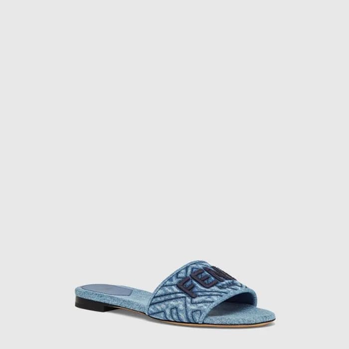 펜디 여성 FF 슬리퍼 - Fendi Womens FF Slipper - fes14568x - 1