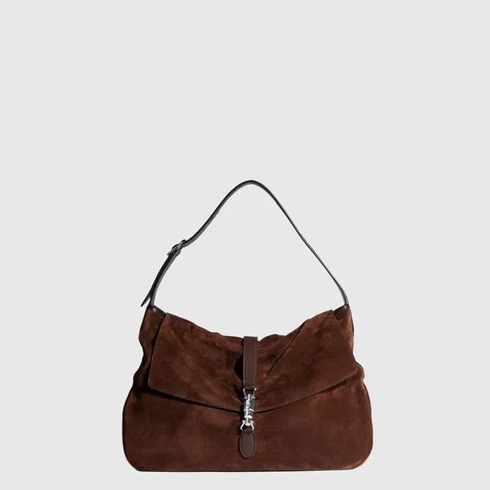 구찌 여성 재키 플랩 라지 크로스 백 - Gucci Womens Jackie Flap Large Crossbody Bag - gub17113x