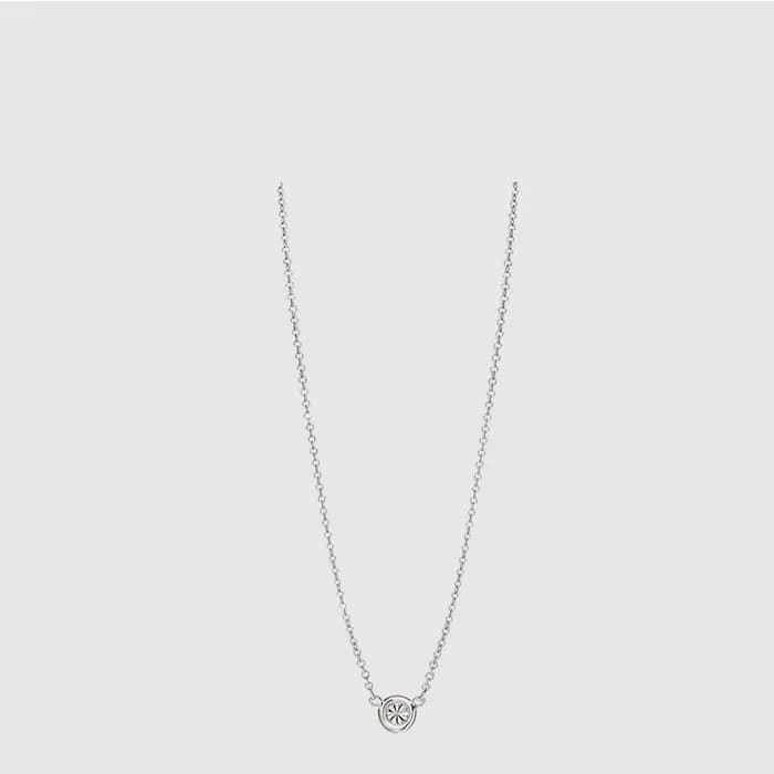 티파니 여성 원 다이아몬드 펜던트 네크리스 - Tiffany Womens One Diamond Pendant Necklace - acc9216x - 1