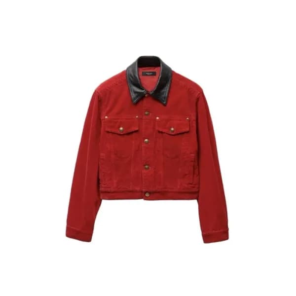 베르사체 여성 코듀로이 벨벳 재킷 - Versace Womens Corduroy Velvet Blouson - vec17721x - 1