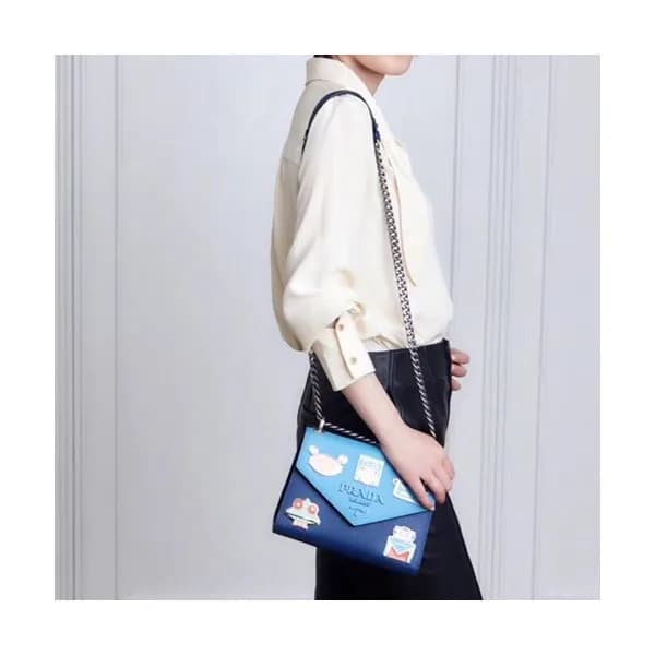 Prada Monochrome Chain Shoulder Bag,21cm - 프라다 모노크… - 1