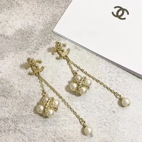 CHANEL Yellow Gold Earring - 샤넬 여성용 18k도금 옐로우 골… - 1