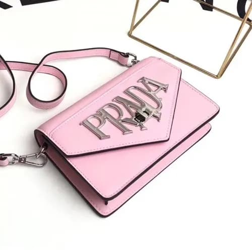 Prada Leather Shoulder Cross Bag,19CM - 프라다 레더 여성용… - 1