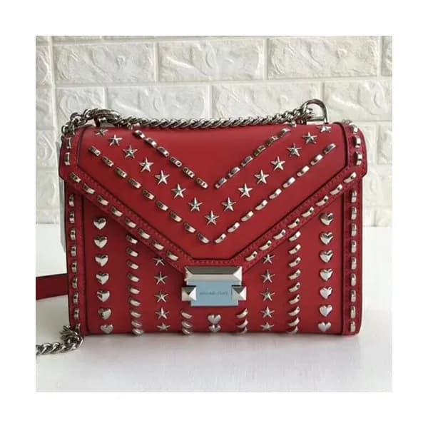 Michael Kors Leather Whitney Chain Shoulder Bag, 2… - 1