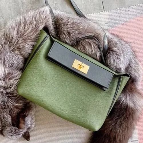 Hermes Kelly 2424 Togo Leather Tote Shoulder Bag ,… - 1