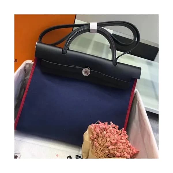 Hermes Herbag Canvas Tote Shoulder Bag ,31cm - 에르메… - 1