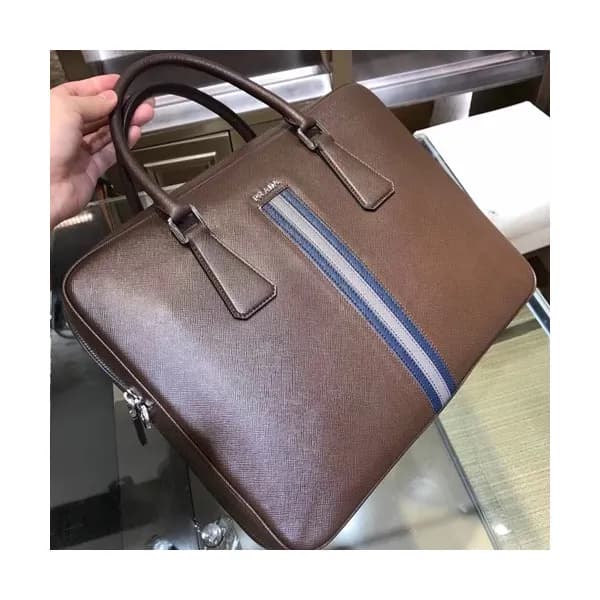 Prada Saffiano Mens Business Bag ,36CM - 프라다 사피아노 … - 1