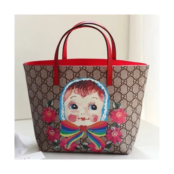 Gucci Supreme Mini Tote Bag,21CM - 구찌 수프림 여성용 토트백 … - 1