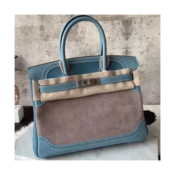 Hermes Birkin Swift Togo Leather Tote Shoulder Ba… - 1