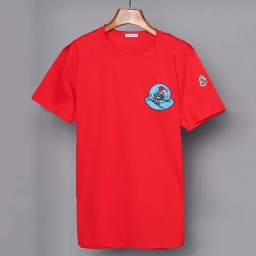 Mocler 2019 Mens Patch Logo Cotton Short Sleeved T… - 1