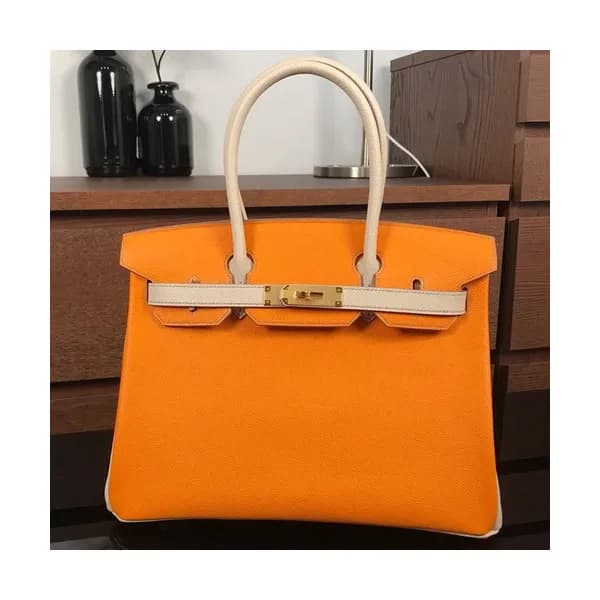 Hermes Birkin Epsom Leather Tote Shoulder Bag ,30c… - 1