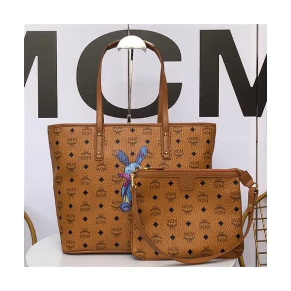 MCM Visetos Tote Shoulder Shopper Bag,30cm - 엠씨엠 여… - 1