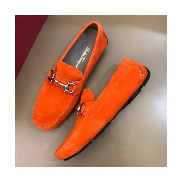 Ferragamo 2019 Mens Metal Gancio Leather Loafer - … - 1