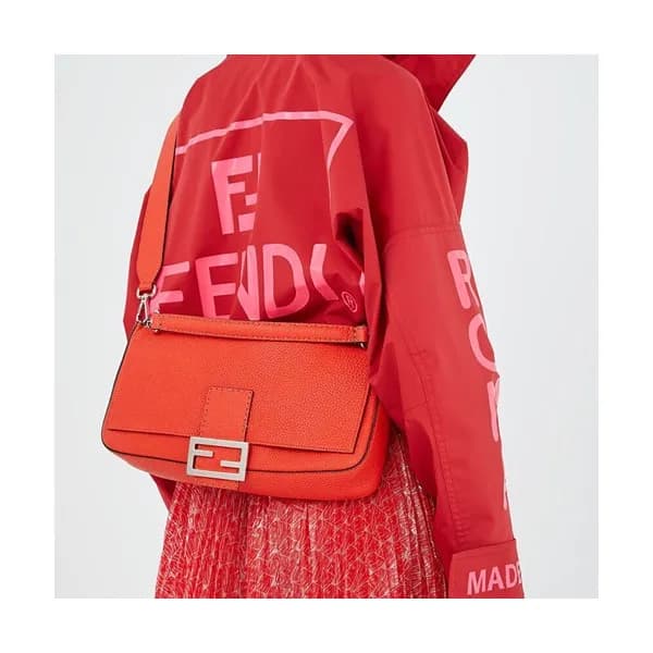 Fendi 2019 Baguette Leather Tote Shoulder Bag, 34.… - 1