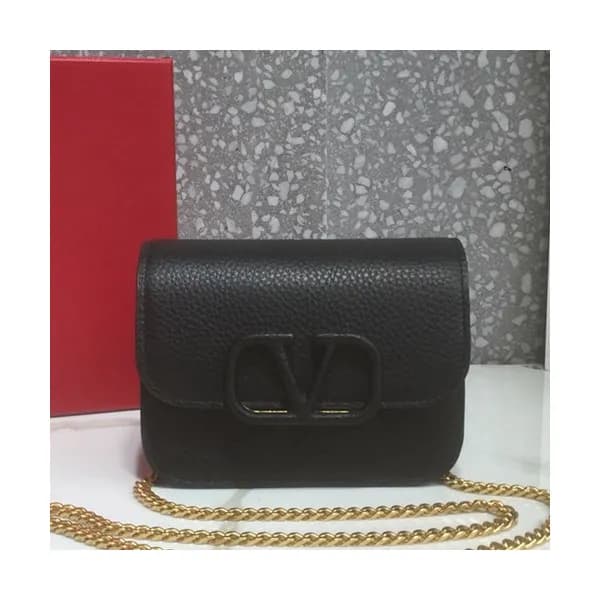 Valentino 2019 Leather Vsling Shoudler Cross Bag,1… - 1