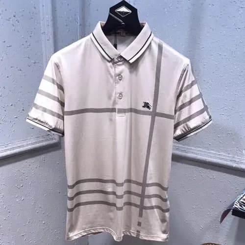 Burberry 2019 Mens Logo Silket Short Tshirt- 버버리 남… - 1