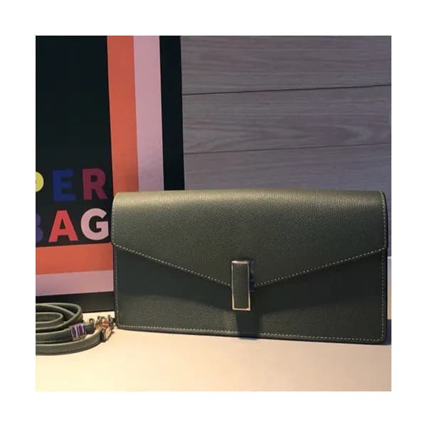 Valextra 2019 Epsom Leather Shoulder Bag,25CM - 발렉… - 1