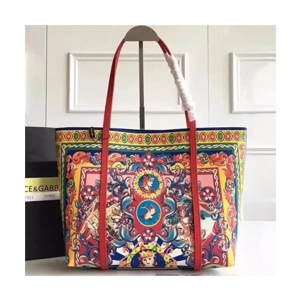 Dolce&Gabbana 2019 Leather Tote Shoulder Shopper B… - 1