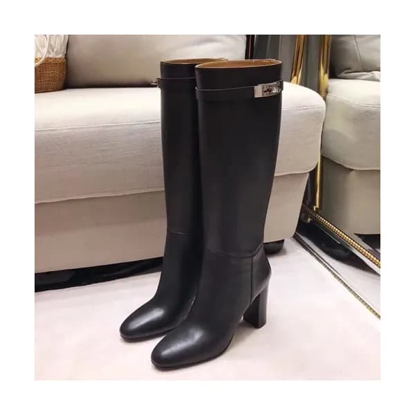 Hermes 2019 Ladies Leather High Heel Boots - 에르메스… - 1