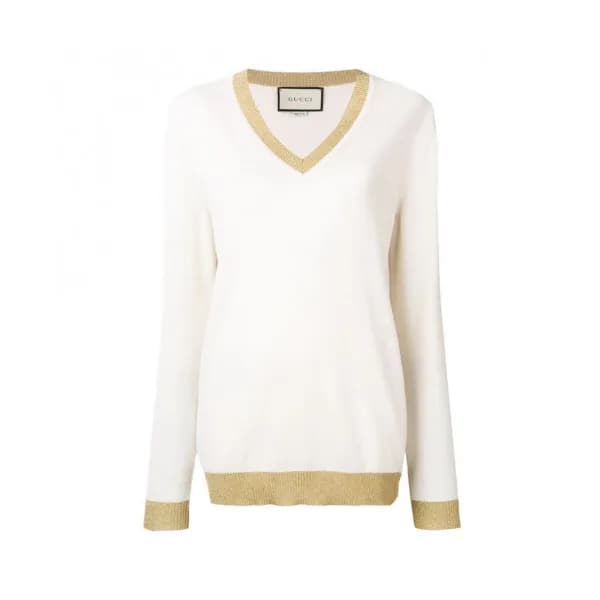Gucci 2019 Womens V-neck Wool Sweater - 구찌 2019 여성… - 1