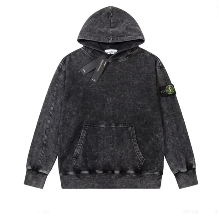 Stone Island Mens Logo Cotton HoodT - 스톤아일랜드 남성 로… - 1