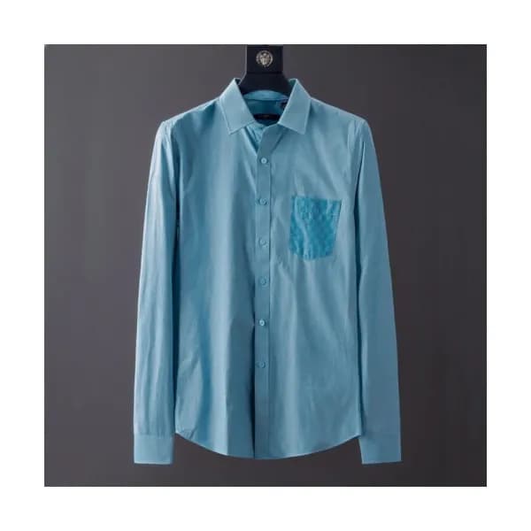 Louis vuitton 2019 Mens Logo Slim Fit Cotton shirt… - 1