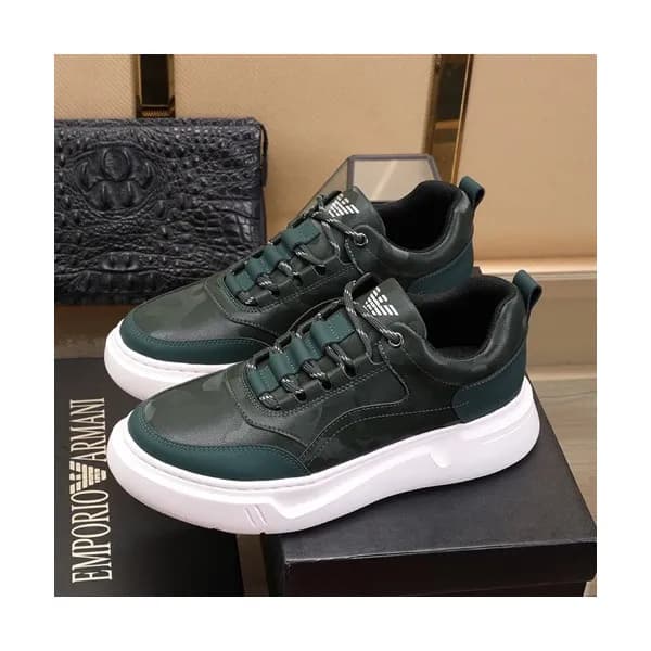 Armani 2019 Mens Leather Sneakers - 알마니 2019 남성용 … - 1