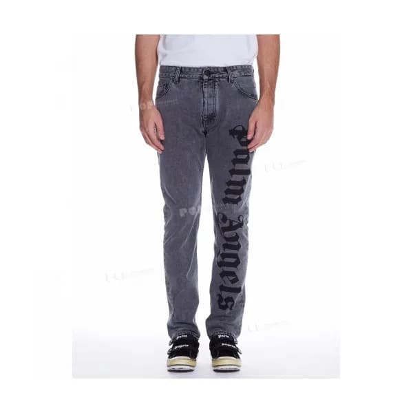 Palm Angels 2019 Mens Logo Casual Denim Pants - 팜 … - 1