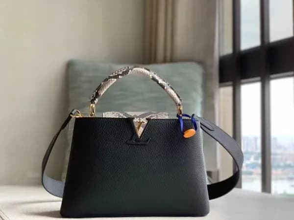 루이비통 여성 블랙 토트백 - Louis vuitton Womens Black Tote B… - 1