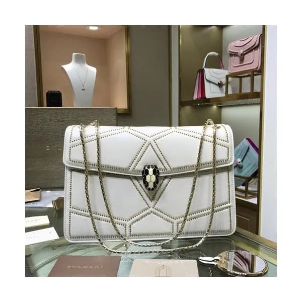 Bvlgari 2019 Serpenti Chain Shoulder Bag,28CM - 불가… - 1