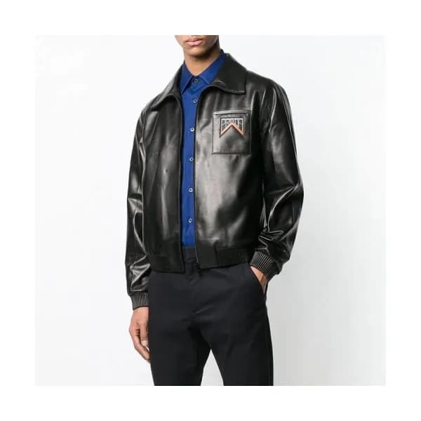 [프라다]Prada 2020 Mens Logo Casual Leather Jackets -… - 1