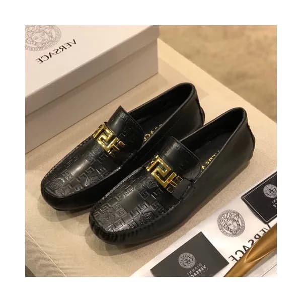 Versace 2020 Mens Leather Loafer - 베르사체 2020 남성용 … - 1