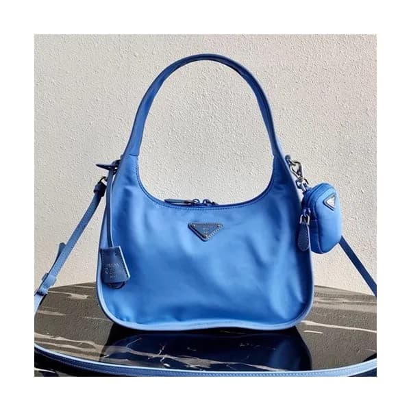 Prada 2020 Nylon Hobo Tote Shoulder Bag,34CM - 프라다… - 1