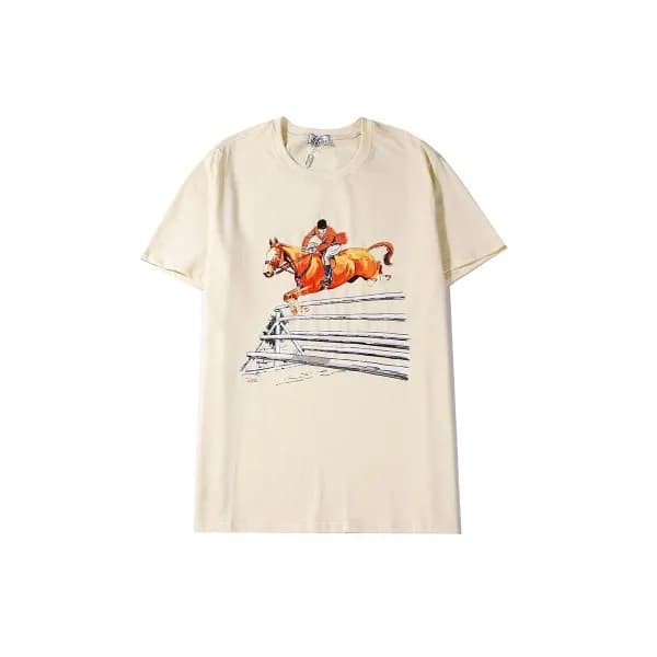 [에르메스]Hermes 2020 Mens Crew-neck Silket Short Slee… - 1
