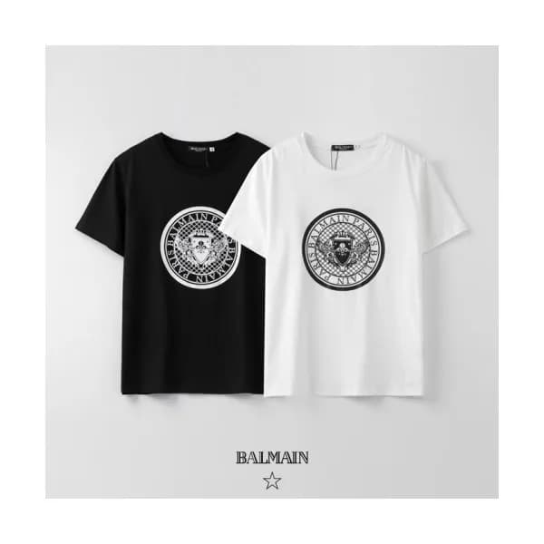 [발망]Balmain 2020 Mens Logo Cotton Short Sleeved Ts… - 1