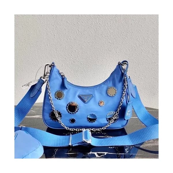 Prada 2020 Hobo Shoulder Bag,22CM - 프라다 2020 호보 숄더… - 1