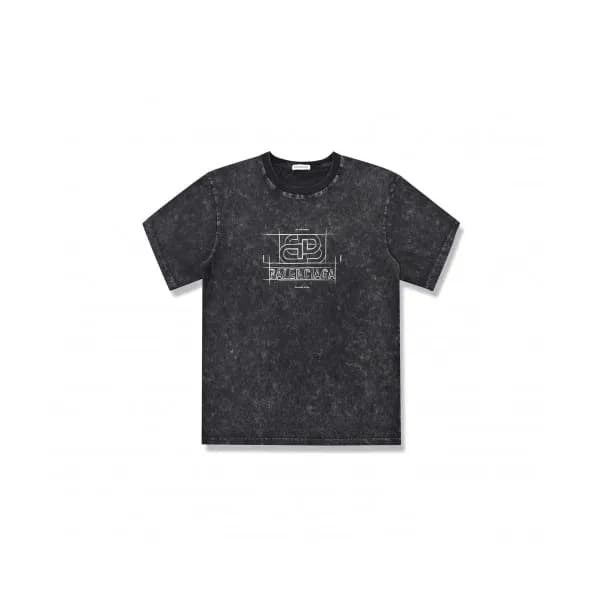 [발렌시아가]Balenciaga 2020 Mm/Wm Logo Cotton Short Sle… - 1