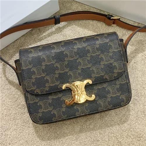 Celine 2020 Women's Leather Shoulder Bag,16cm … - 1