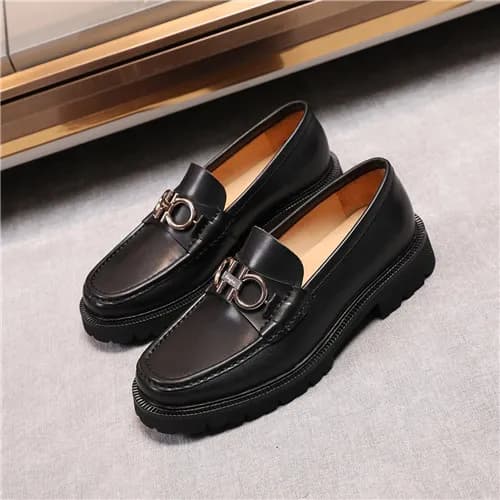 Salvatore Ferragamo 2020 Men's Leather Loafer … - 1