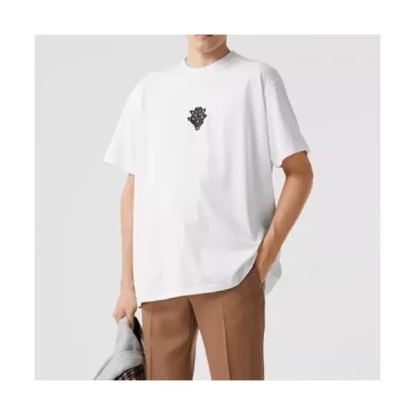 [버버리]Burberry 2021 Mm/Wm Logo Cotton Short Sleeved… - 1