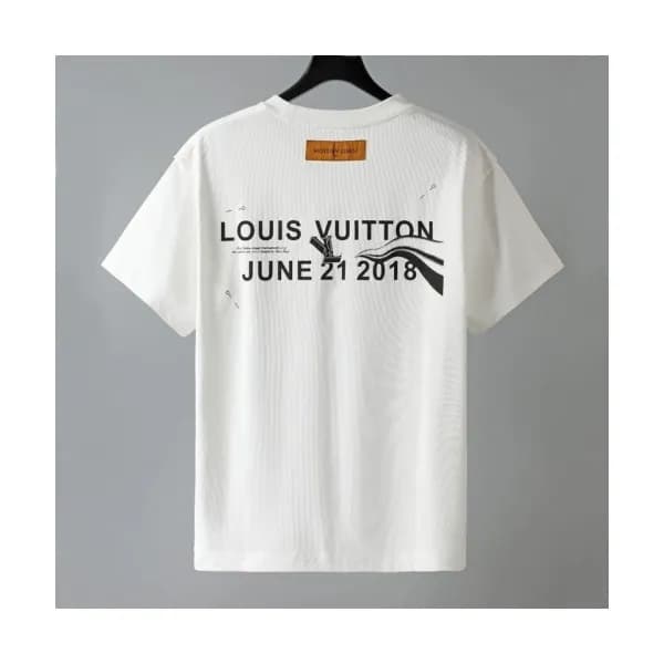 Louis vuitton Mm/Wm Logo Short Sleeved Tshirts Wh… - 1