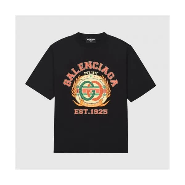 Balenciaga Mm/Wm Logo Cotton Short Sleeved Tshirt… - 1