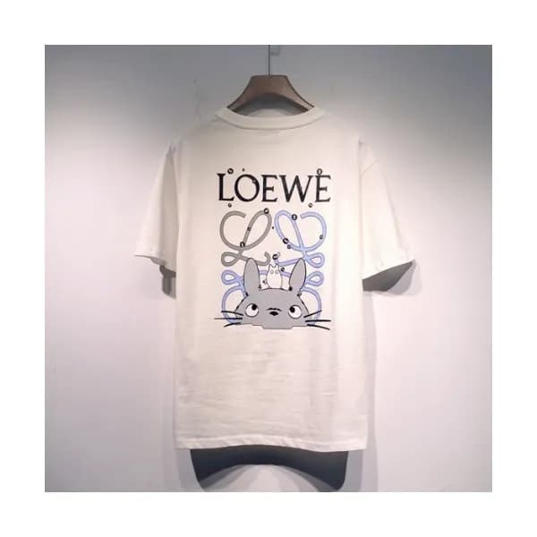 [추천템]Loewe Mm/Wm Smile Short Sleeved Tshirts Whit… - 1