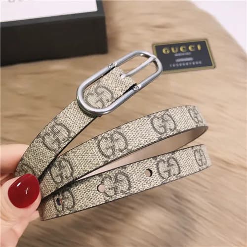 Gucci 2021 Women's Leather Belt,1.5cm,GUBT0212… - 1