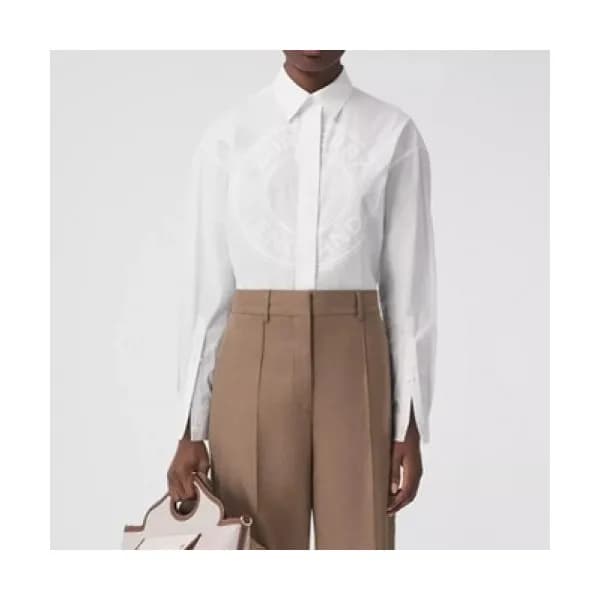 Burberry Womens Vintage Basic Tshirts White - 버버리 … - 1