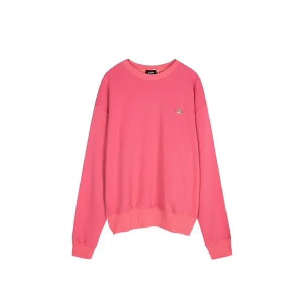 WELLDONE Mm/Wm Retro Logo Crew-neck Tshirts Pink … - 1