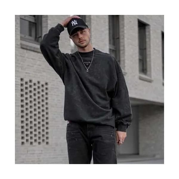 Prada Mens Crew-neck Cotton Tshirts Dark-gray - 프… - 1