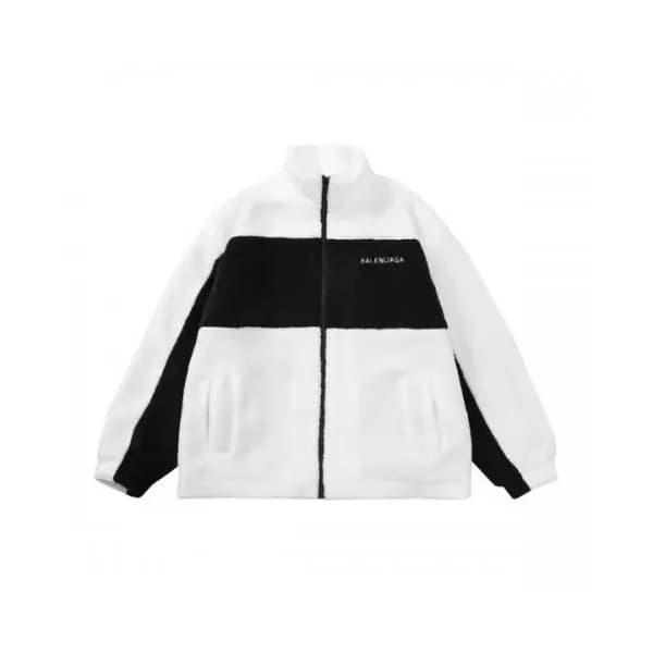 Balenciaga Mens Logo Casual Jackets White - 발렌시아가… - 1