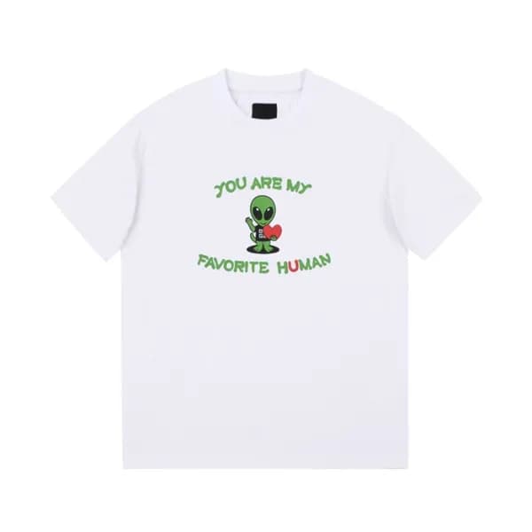 지방시 남성 크루넥 화이트 반팔티 - Mens White Tshirts - giv0703x - 1