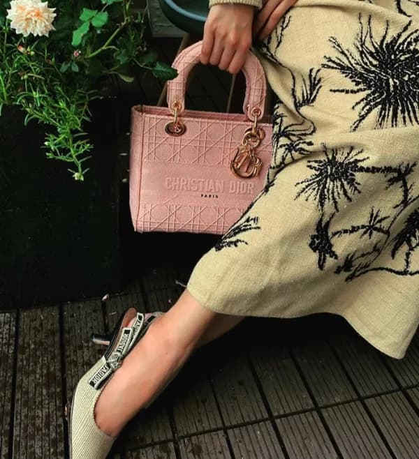 디올 여성 핑크 레이디백 - Womens Pink Shoulder Bag - dio0180… - 1